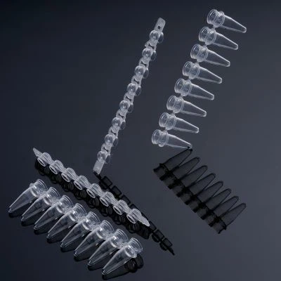 0.2ml 8 ストリップ PCR チューブ フラットトップ/ドーム型 デザイン/製造 高品質