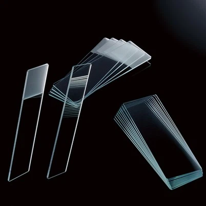 プレーン、フロストエンドガラス製顕微鏡スライド